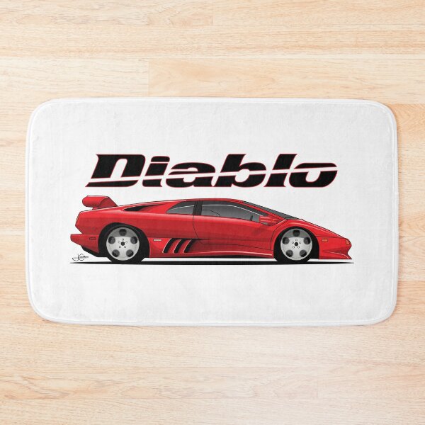 Item preview, Lambo Diablo Red illustration designed and sold by blackdogshop.