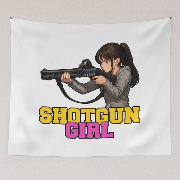 Item preview, Shotgun Girl – Beauty with Firepower designed and sold by RAWLIFEGRAPHIC.