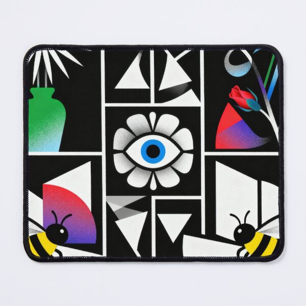 Item preview, Vibrant Geometric Floral & Mystical Eye Art designed and sold by zzz888.