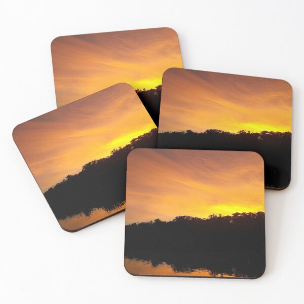 Item preview, Glowing Sunset over Lake Remembrance designed and sold by TheMahanStudio.