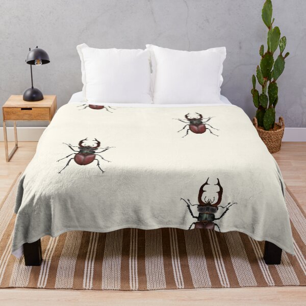 Item preview, Stag Beetle Insect Print - Entomology Botanical Art designed and sold by Fiurdelin.