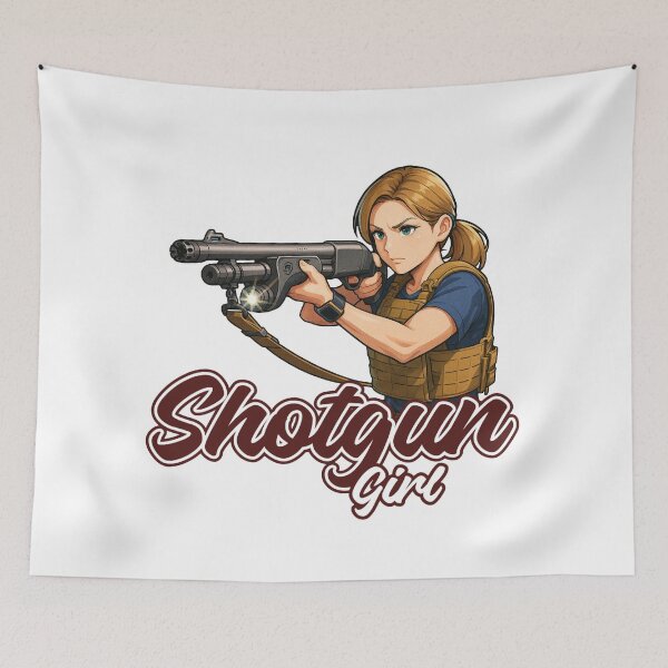 Item preview, Shotgun Girl – Beauty with Firepower designed and sold by RAWLIFEGRAPHIC.