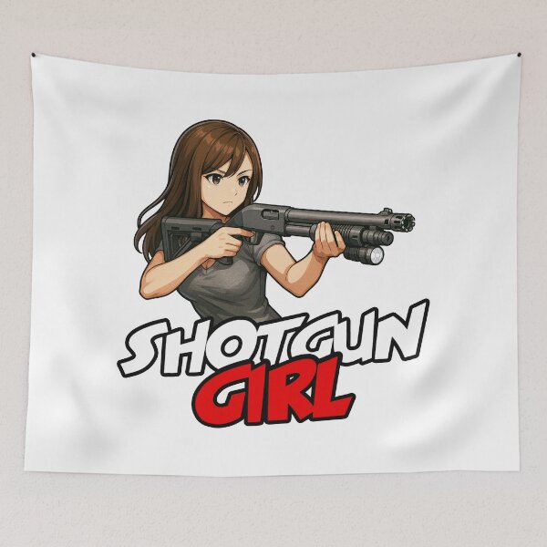 Item preview, Shotgun Girl – Beauty with Firepower designed and sold by RAWLIFEGRAPHIC.