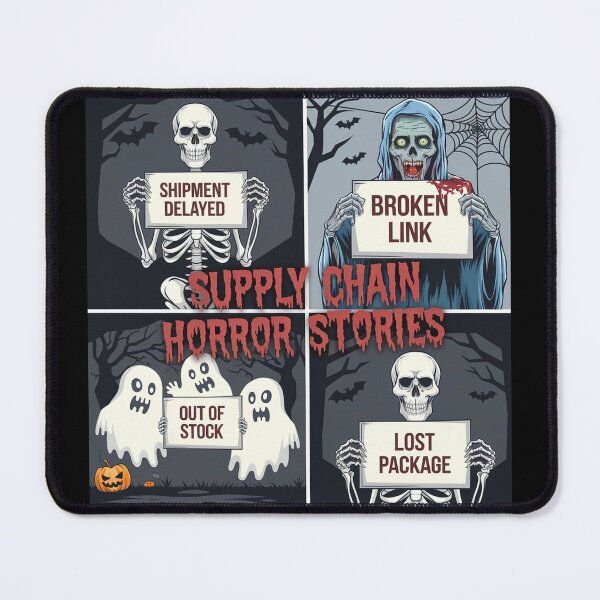 Item preview, Supply chain horror stories, logistics and supply chain halloween designed and sold by NoetherSym.
