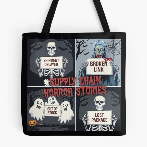 Item preview, Supply chain horror stories, logistics and supply chain halloween designed and sold by NoetherSym.