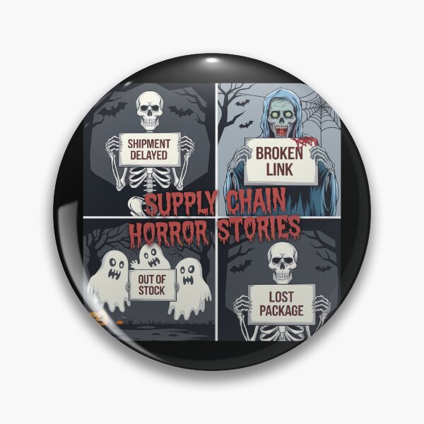 Item preview, Supply chain horror stories, logistics and supply chain halloween designed and sold by NoetherSym.