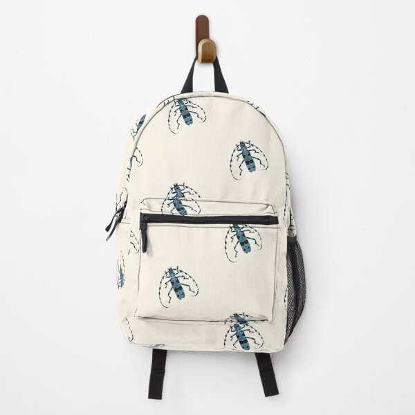 Item preview, Rosalia Alpina Beetle Art - Blue Longhorn Insect Print designed and sold by Fiurdelin.