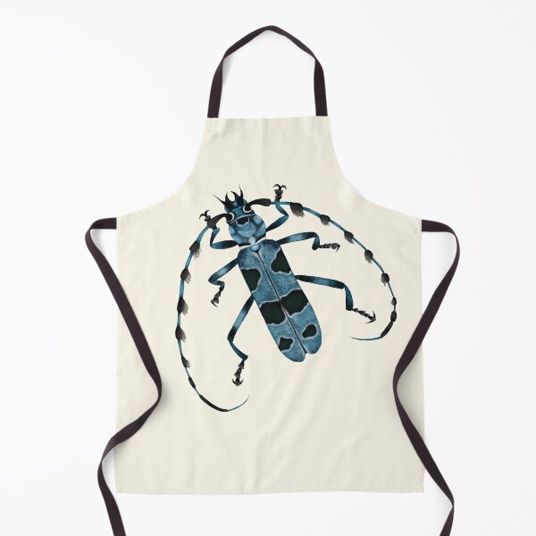 Item preview, Rosalia Alpina Beetle Art - Blue Longhorn Insect Print designed and sold by Fiurdelin.