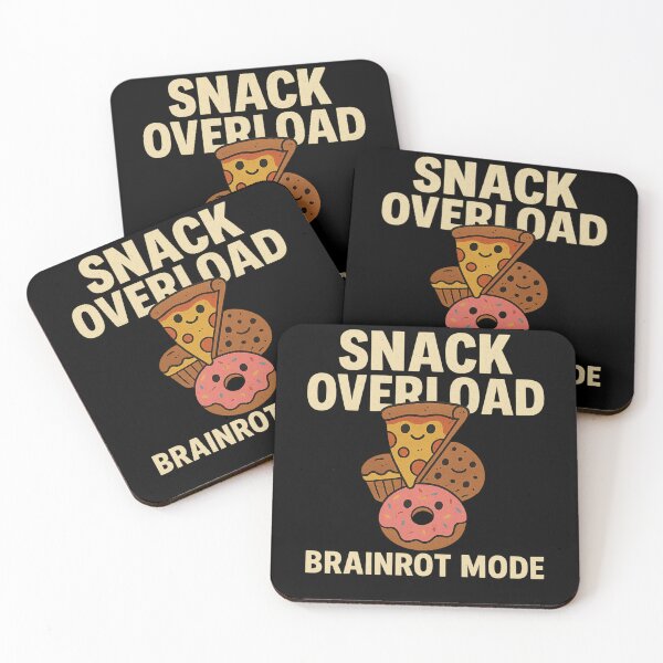 Item preview, Snack Overload Meme – Brainrot Mode Funny Food designed and sold by BiomortoArts.
