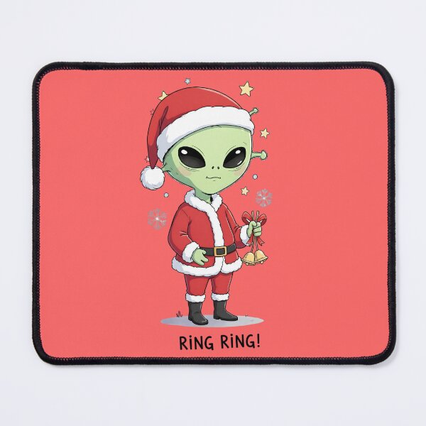Item preview, Ring Ring – Cute Alien Christmas Sticker | Watercolor Alien Design designed and sold by EverStitchStudio ★★★★★.