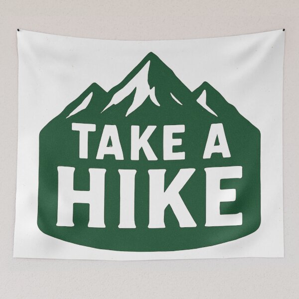 Item preview, Take a Hike Mountains Logo – Hiking Adventure Outdoor Nature Art designed and sold by ldjcustomdesign.