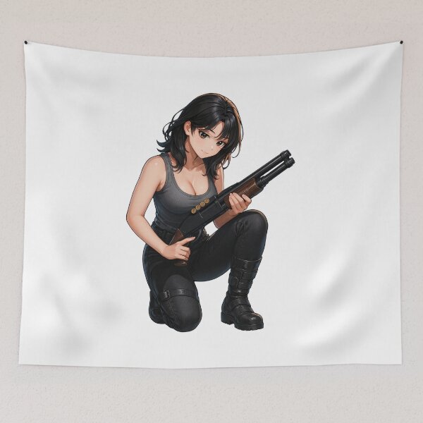 Item preview, Shotgun Girl – Beauty with Firepower designed and sold by RAWLIFEGRAPHIC.