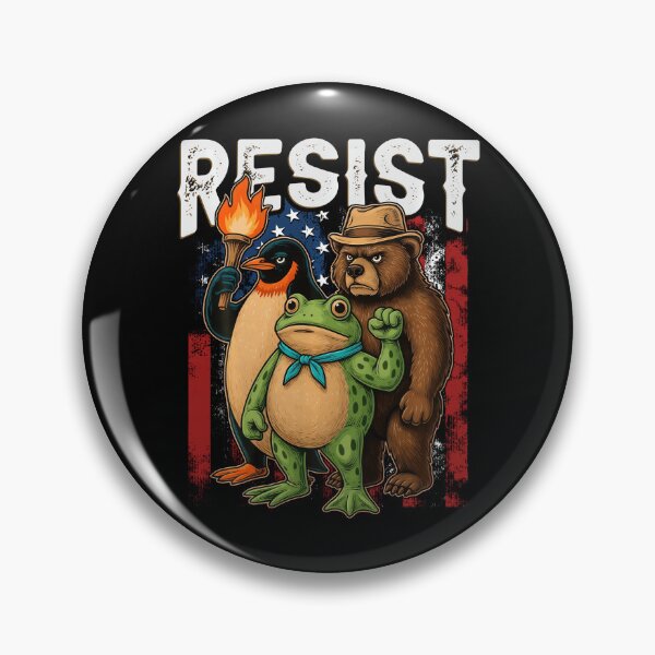 Item preview, Penguin Frog Bear Resist Protest Against Tariffs  designed and sold by Rescoploser.