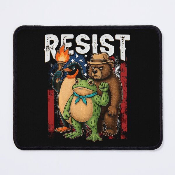 Item preview, Penguin Frog Bear Resist Protest Against Tariffs  designed and sold by Rescoploser.