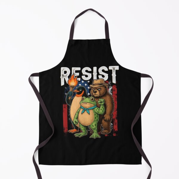 Item preview, Penguin Frog Bear Resist Protest Against Tariffs designed and sold by Rescoploser.