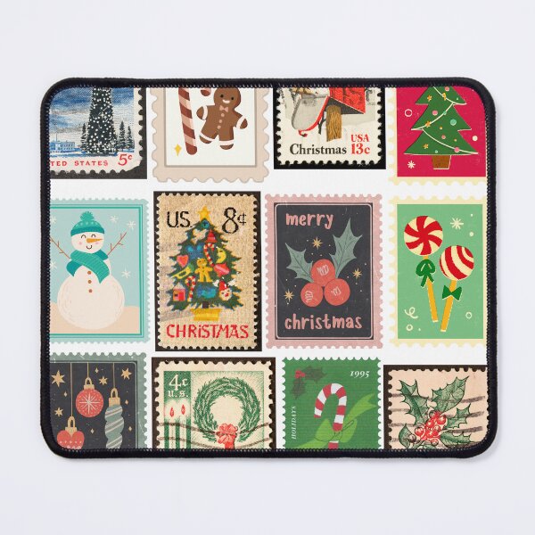 Item preview, Christmas Stamps, Xmas, Postage Stamps designed and sold by Carol LeBoeuf, Texas Artist.