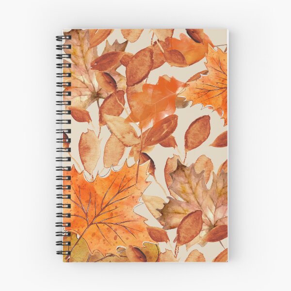 Item preview, Golden Autumn Leaves Watercolor Pattern designed and sold by CreationbyNiki.