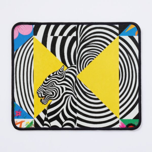 Item preview, Psychedelic Zebra Cat & Abstract Pop Art designed and sold by zzz888.