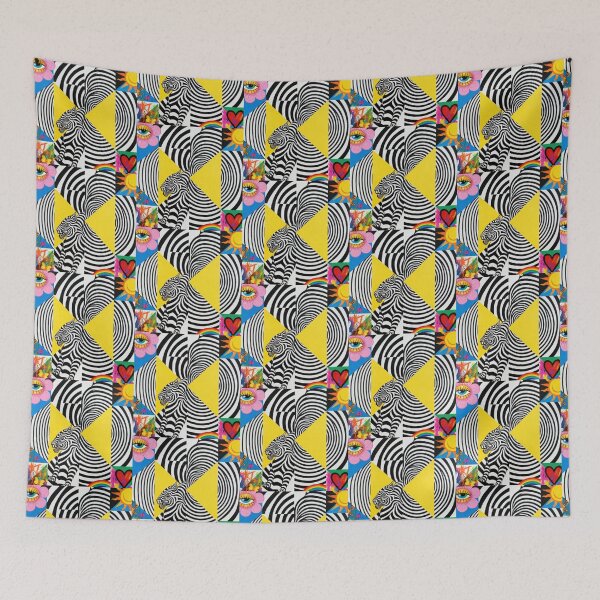 Item preview, Psychedelic Zebra Cat & Abstract Pop Art designed and sold by zzz888.