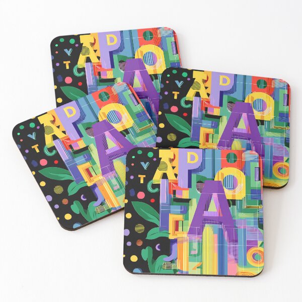 Item preview, Alphabet letters on dark background designed and sold by Ariadna de Raadt.