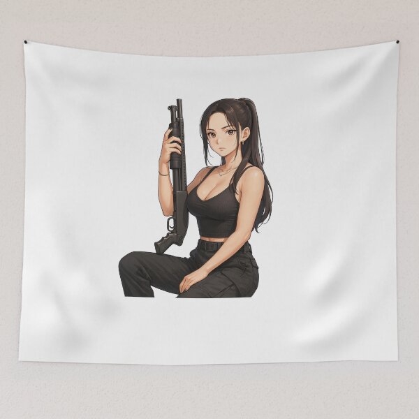 Item preview, Shotgun Girl – Beauty with Firepower designed and sold by RAWLIFEGRAPHIC.