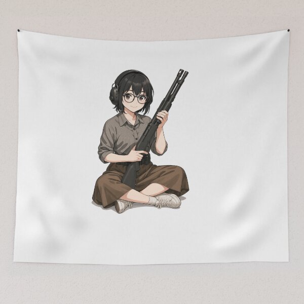 Item preview, Shotgun Girl – Beauty with Firepower designed and sold by RAWLIFEGRAPHIC.