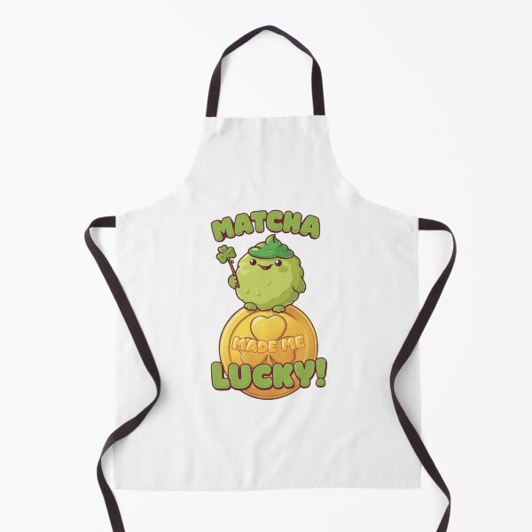 Item preview, Kawaii lucky matcha on gold coin designed and sold by StormArte.