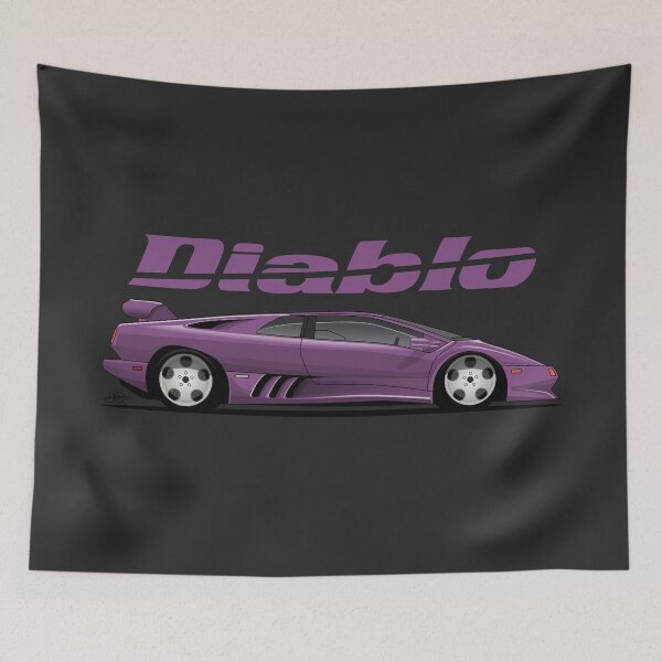 Item preview, Lambo Diablo Viola Purple illustration designed and sold by blackdogshop.