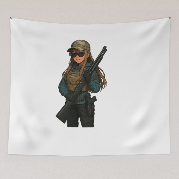 Item preview, Shotgun Girl – Beauty with Firepower designed and sold by RAWLIFEGRAPHIC.