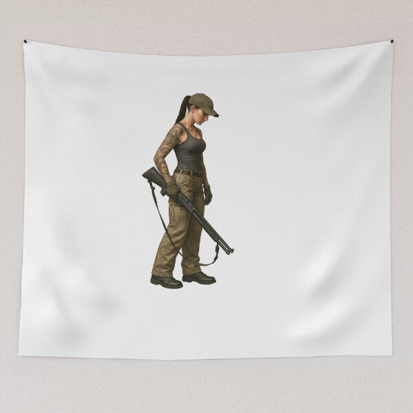 Item preview, Shotgun Girl – Beauty with Firepower designed and sold by RAWLIFEGRAPHIC.