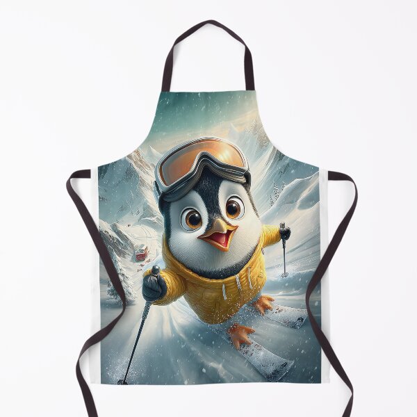 Item preview, Cheerful Penguin Skiing in a Winter Wonderland Scene designed and sold by Artessie.