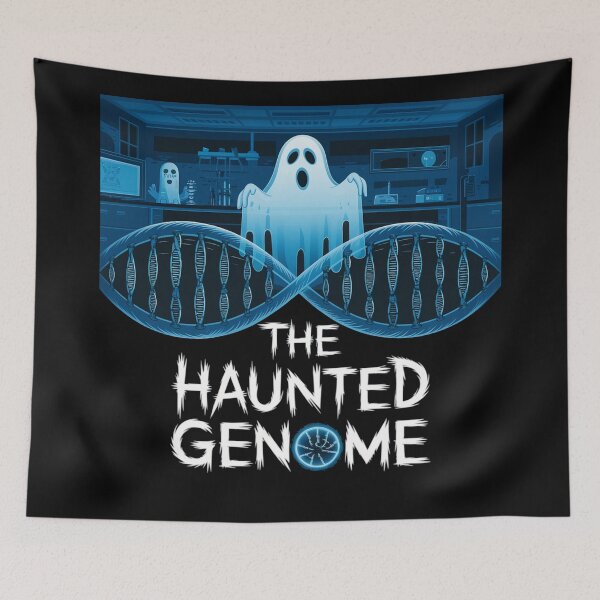 Item preview, The Haunted Genome, funny biology and Halloween designed and sold by NoetherSym.