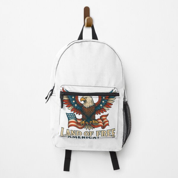 Item preview, 250th Anniversary of the USA - Land of the Free – Soaring American Eagle in Flag Colors designed and sold by Collins Design.