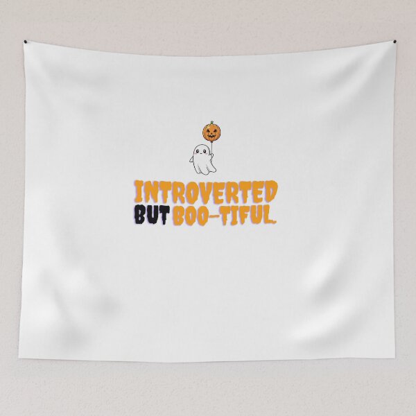 Item preview, Introverted But BOO-tiful Halloween Shirt – Funny Spooky Tee for Ghost Lovers & Homebodies designed and sold by PortfoliobyJana.