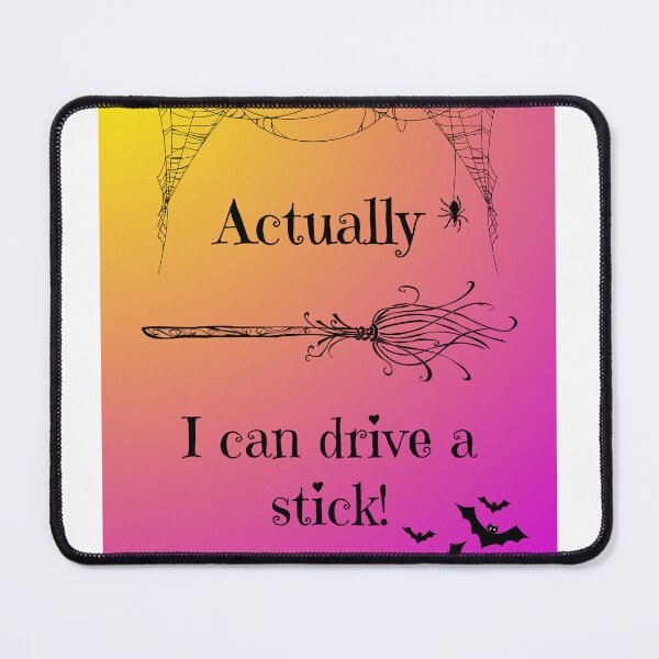 Item preview, Actually, I Can Drive a Stick Halloween Shirt | Witch Broom Pun Tee for Women, Moms & Witches designed and sold by Shop at the Top 4 U.