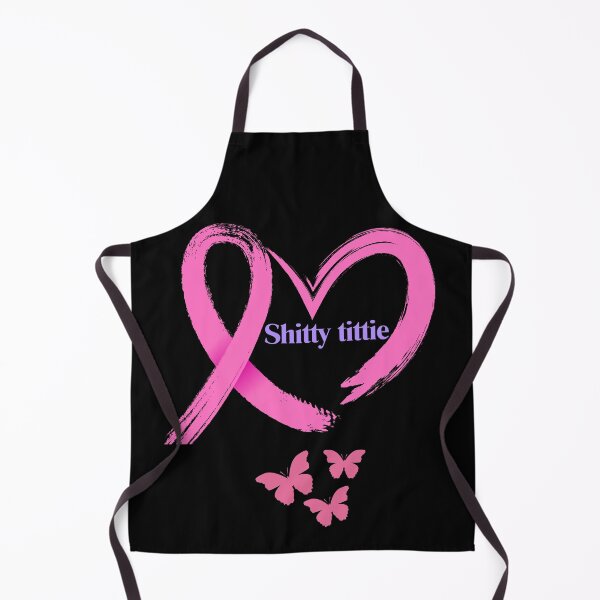 Item preview, Shitty tittie F*ck Cancer: Pink Ribbon Power Heart designed and sold by Tom-Apex-Art.