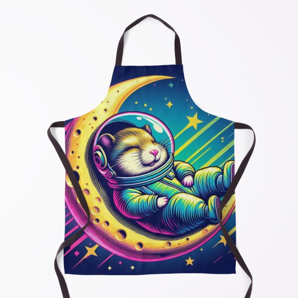 Item preview, cute astronaut hamster sleeping designed and sold by Dogandesighn.