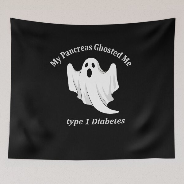 Item preview, My Pancreas Ghosted Me Funny Type 1 Diabetes Awareness Design, T1D Humor Gift for Diabetics, Medical Condition Support Art designed and sold by Charaff.