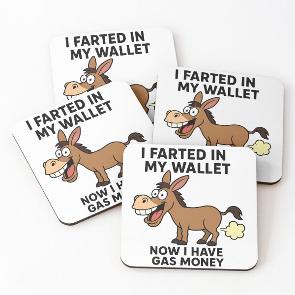 Item preview, Funny Donkey Gas Money Joke - I Farted in My Wallet  designed and sold by Jaanussar.