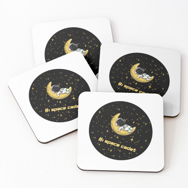Item preview, #1 Space Cadet (astronaut on crescent moon) designed and sold by Galaxy Creations.