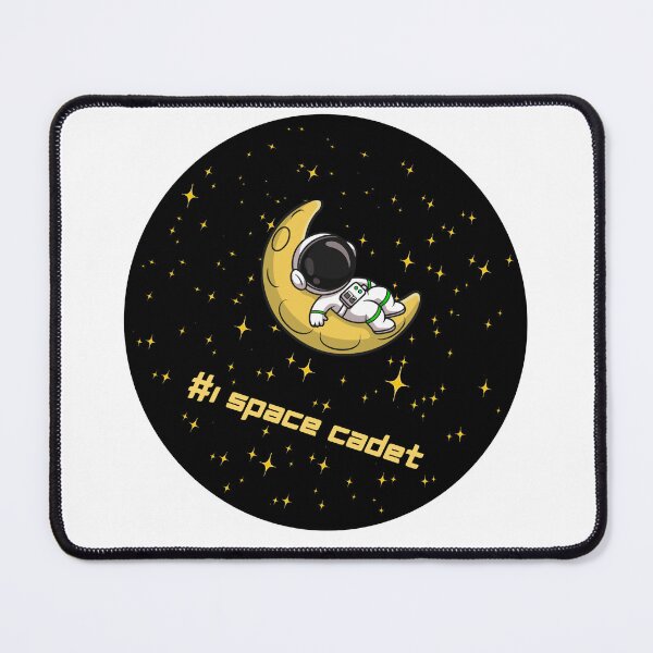 Item preview, #1 Space Cadet (astronaut on crescent moon) designed and sold by Galaxy Creations.
