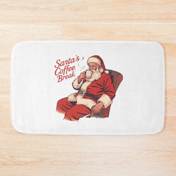 Item preview, Santa's Coffee Break Funny Christmas Caffeine Vintage designed and sold by VinsendDraconi.