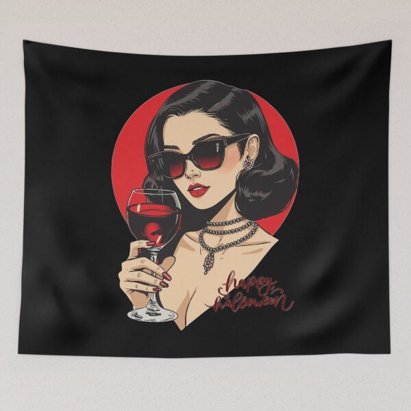 Item preview, Happy Halloween! Red lipstic and red wine designed and sold by YvkafromPoland.
