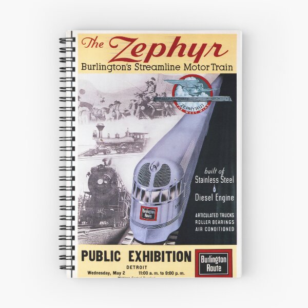 Item preview, ?️ The Zephyr – Burlington’s Streamline Motor Train Poster designed and sold by StuckOn-Detroit.