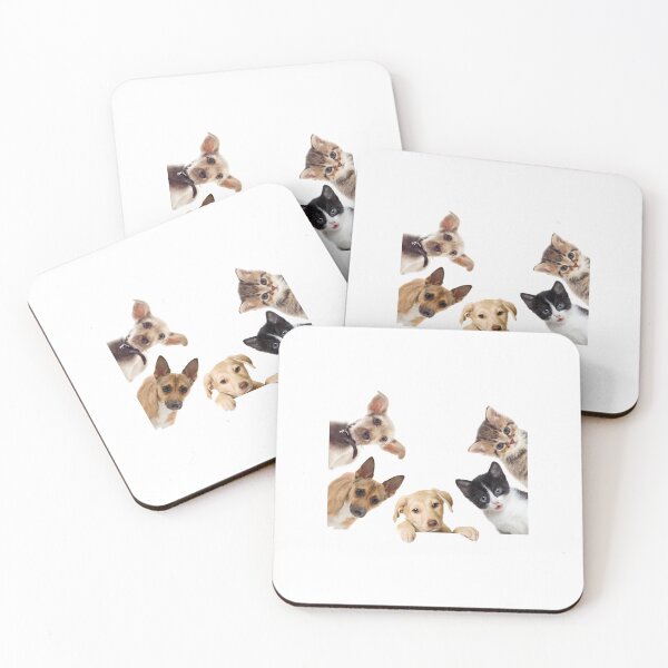 Item preview, Peeking Puppies and Kittens | Cute Animal Lover Photo Frame Art designed and sold by Colorful-Garden.