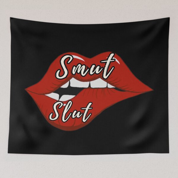 Item preview, Smut Slut – Bold Red Lips Design for Spicy Book Lovers designed and sold by Petal & Flame.
