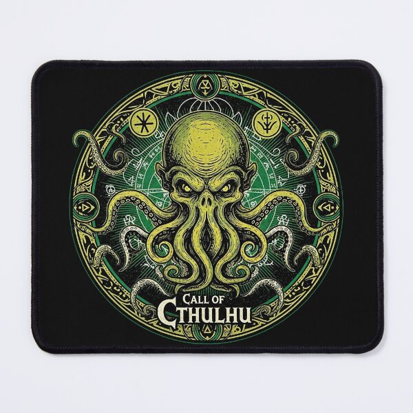 Item preview, Eldritch Octopus Sigil on Green Circle designed and sold by Cotton-Vibe.