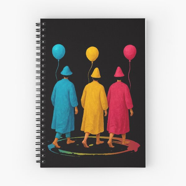 Artikelvorschau, Menschenfiguren mit Ballons in Primärfarben entworfen und verkauft von FLIP-original.