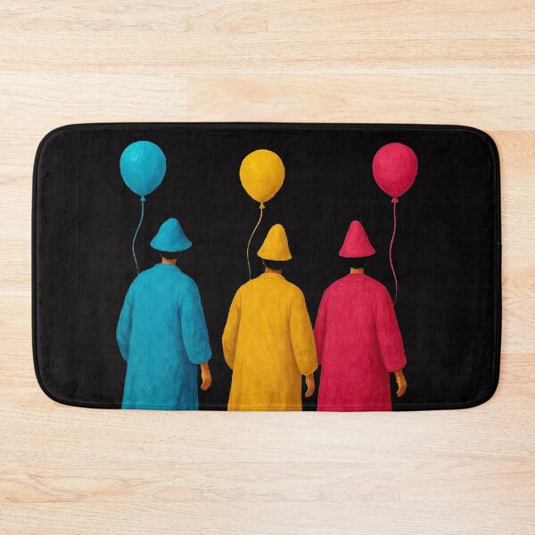 Item preview, Human Figures with Balloons in Primary Colors designed and sold by FLIP-original.