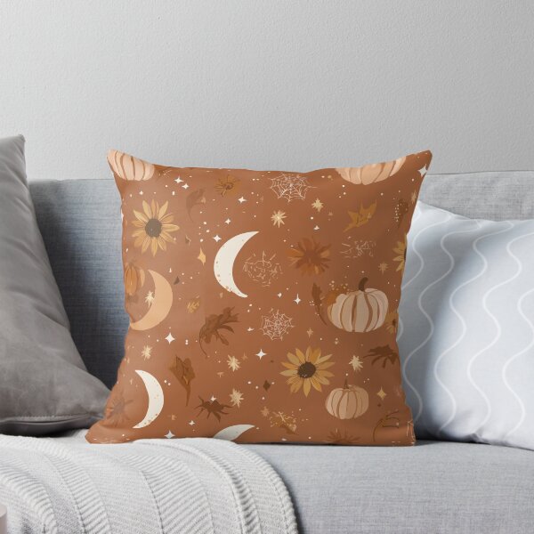 Item preview, Boho Halloween Pattern – Pumpkins, Moons & Sunflowers Autumn Aesthetic designed and sold by Moss and Moon Studio.
